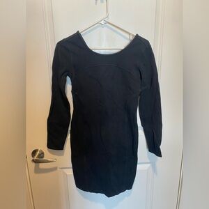Athleta Black Long Sleeve Dress